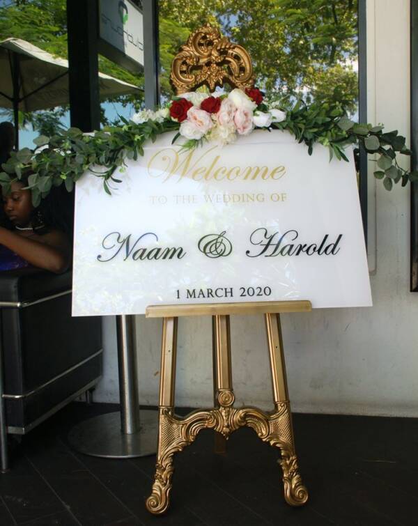 Adora Custom Welcome To Our Wedding Sign